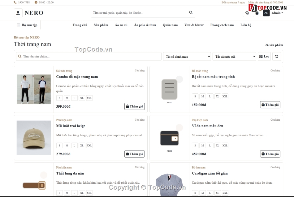 Web thời trang,bán,web bán hàng